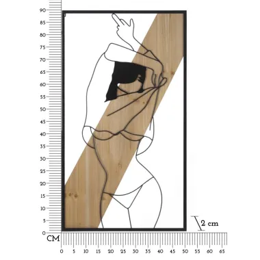 Płyta ścienna STRIP -A- Żelazo i Drewno 50 2 90 cm